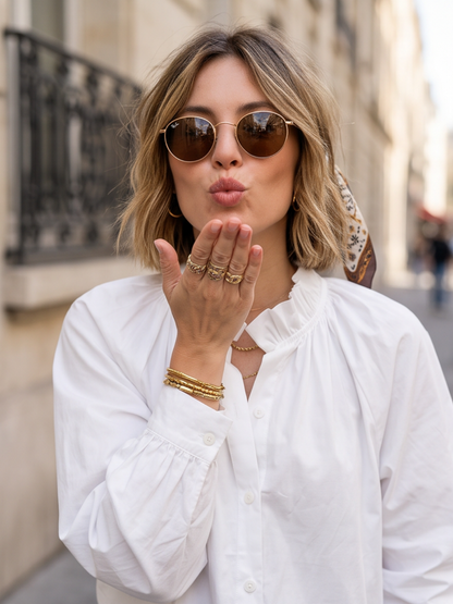 Blouse Élisa - Col Froncé