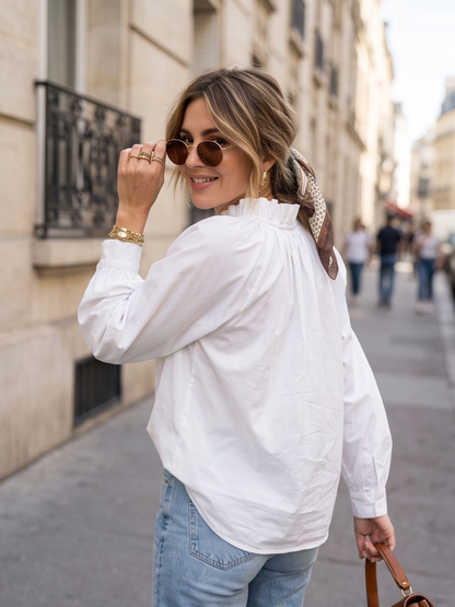 Blouse Élisa - Col Froncé