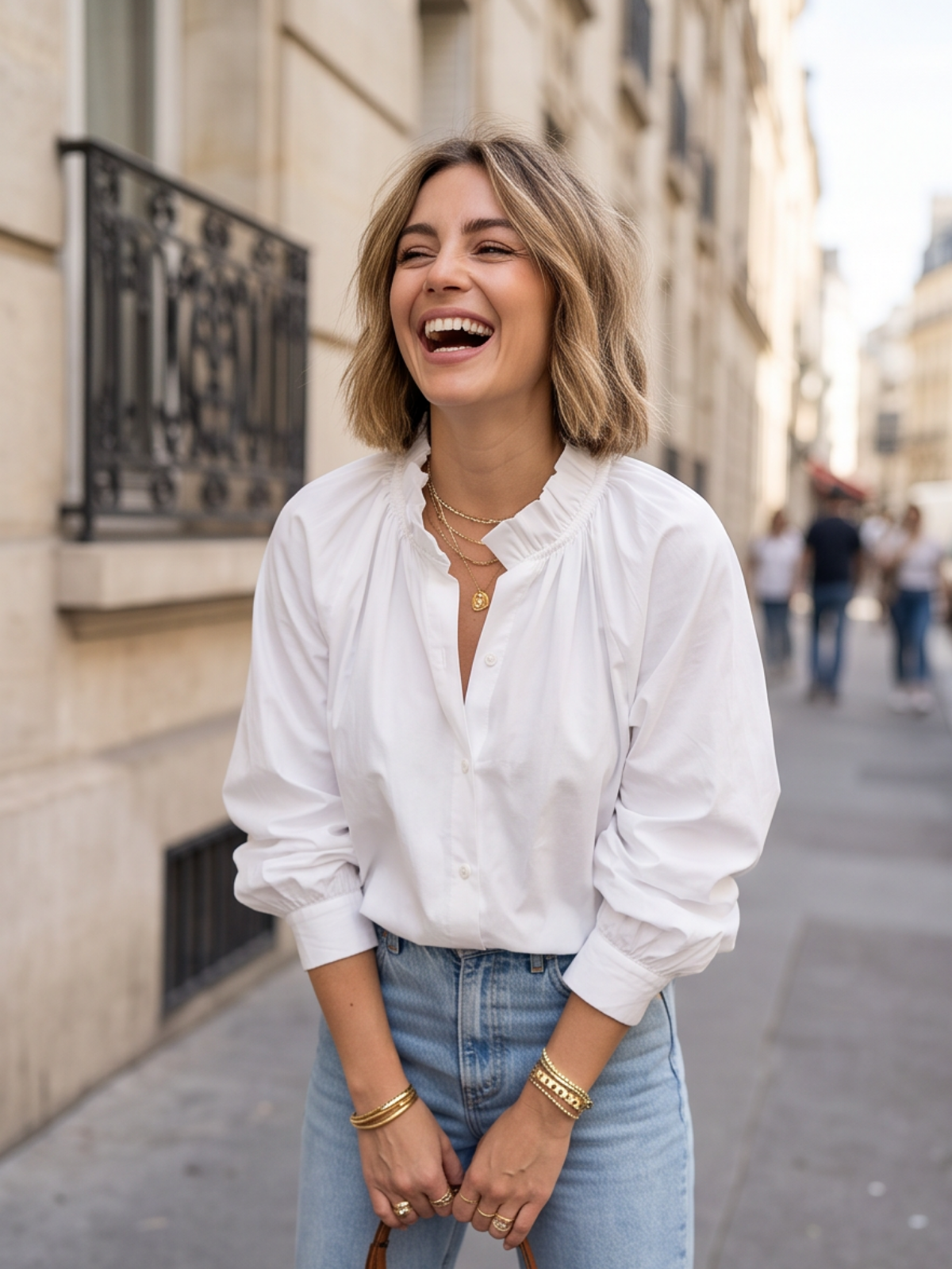 Blouse Élisa - Col Froncé