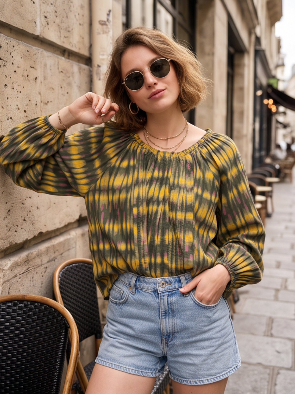 Blouse Elsa - Kaki Bohème