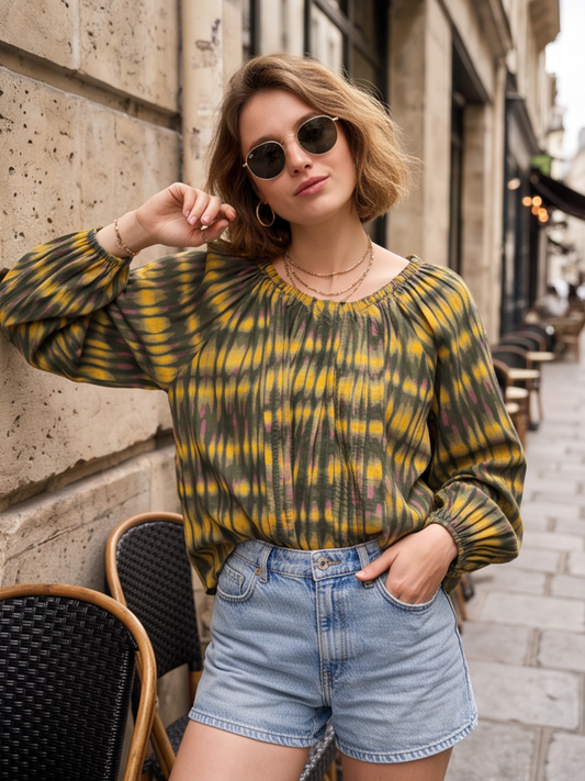 Blouse Elsa - Kaki Bohème