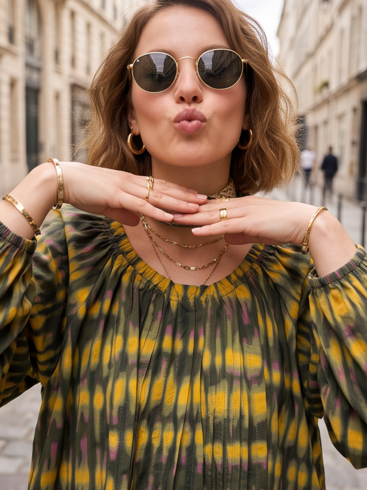 Blouse Elsa - Kaki Bohème