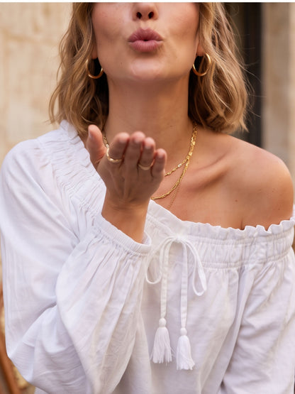 Blouse Guillemette - Col Froncé