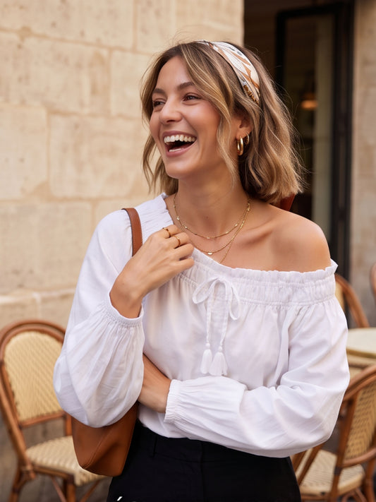 Blouse Guillemette - Col Froncé