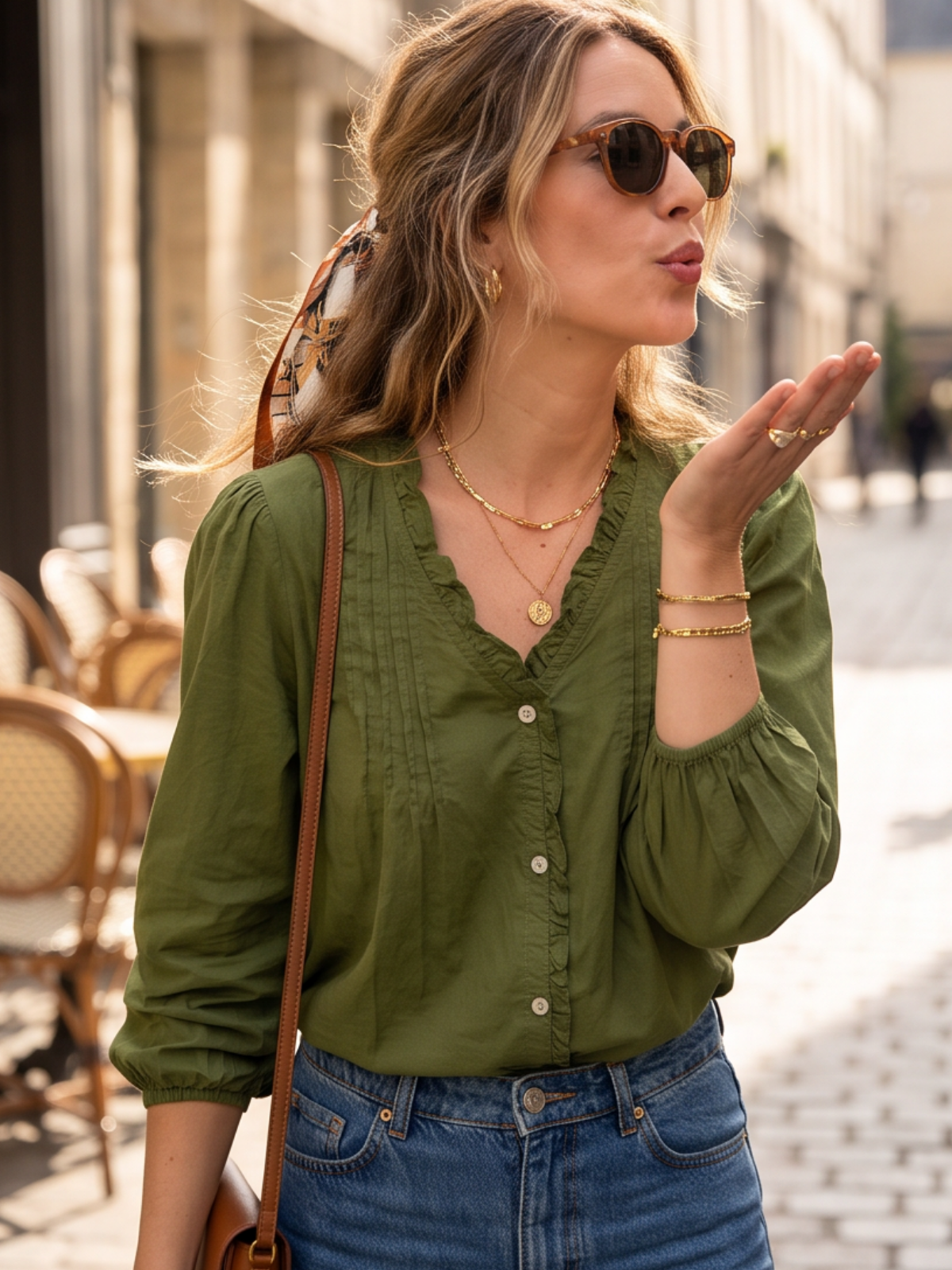 Blouse Juliette - Col Froufrou