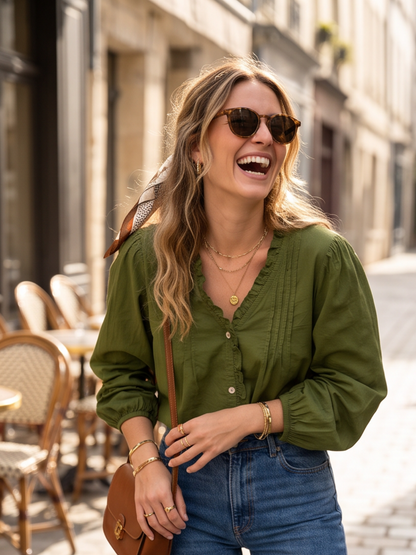 Blouse Juliette - Col Froufrou