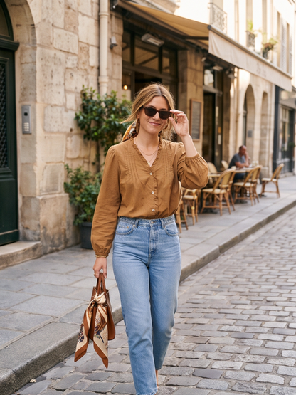 Blouse Juliette - Col Froufrou