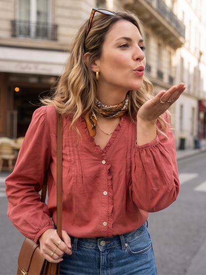 Blouse Juliette - Col Froufrou