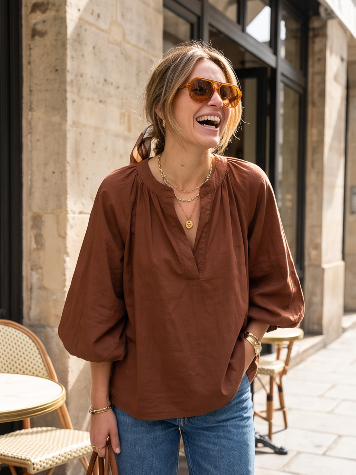 Blouse Margaux - Manches Ballon