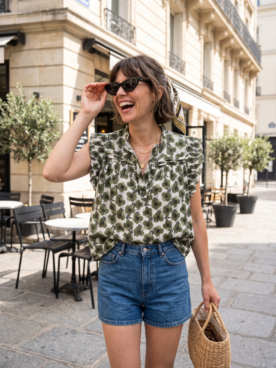 Blouse Margot - Coloré Fleuri