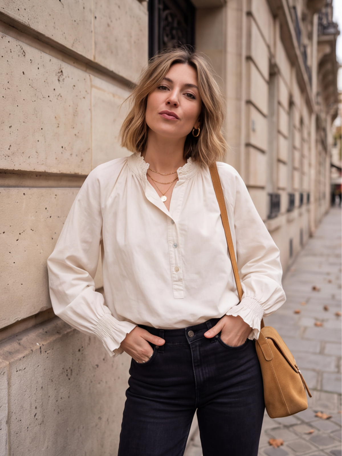 Blouse Mélisande - Col Brodé