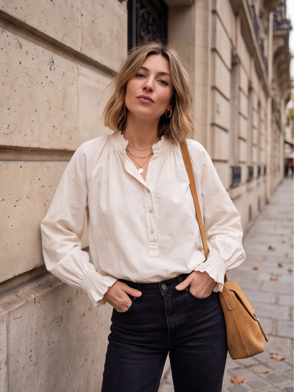 Blouse Mélisande - Col Brodé
