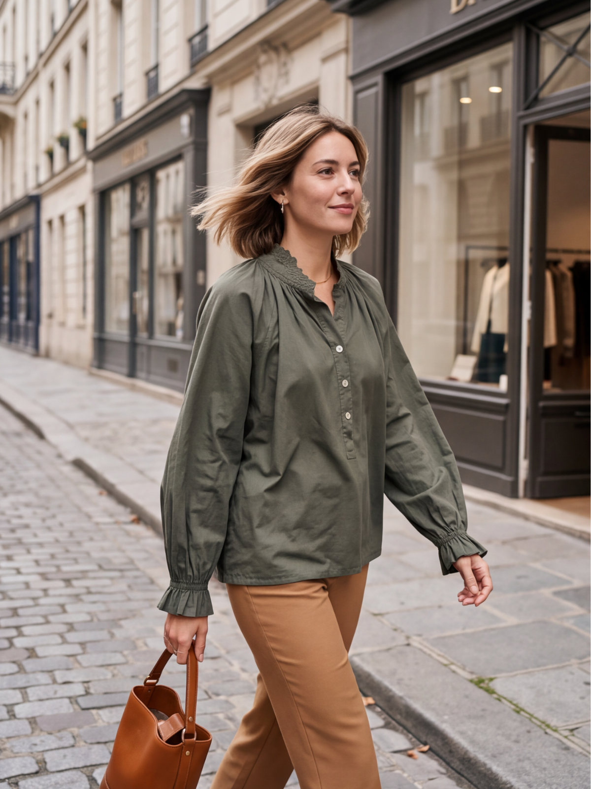 Blouse Mélisande - Col Brodé