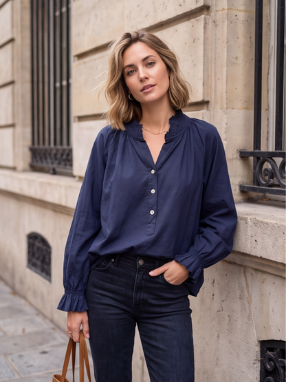Blouse Mélisande - Col Brodé