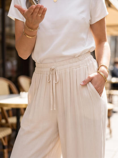 Pantalon Clara - Crépon Doux