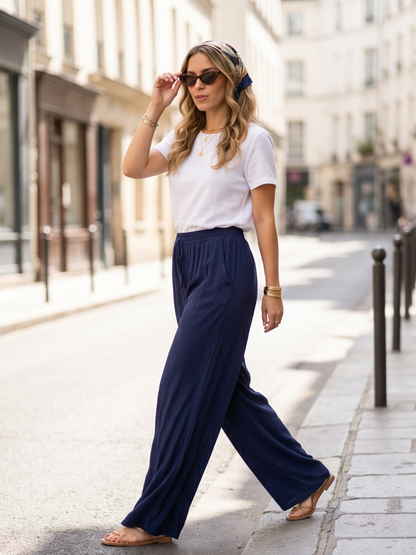 Pantalon Clara - Crépon Doux
