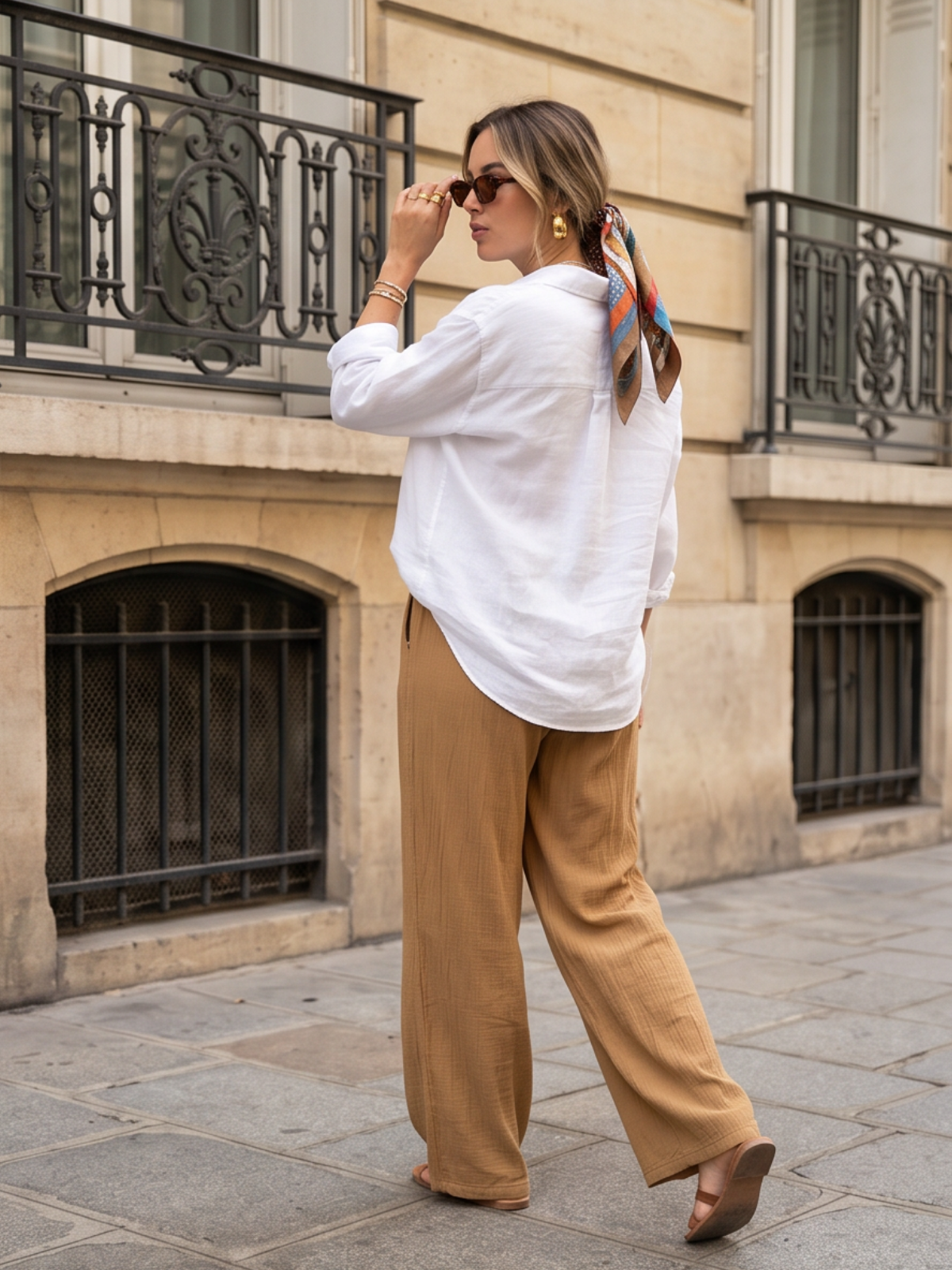 Pantalon Clara - Crépon Doux