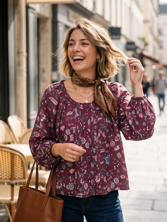 Blouse Odalys - Fleurie Froncée