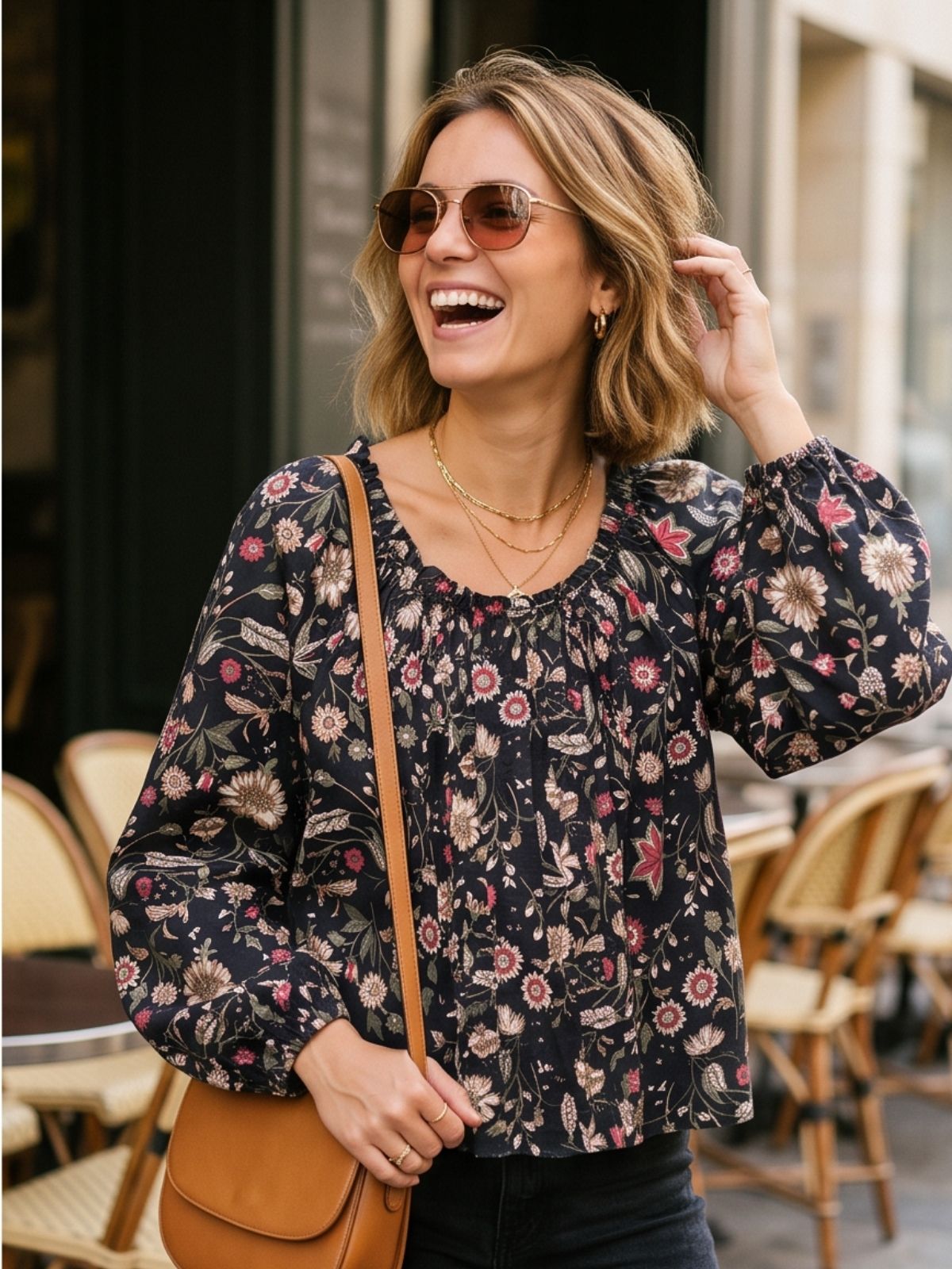 Blouse Odalys - Fleurie Froncée