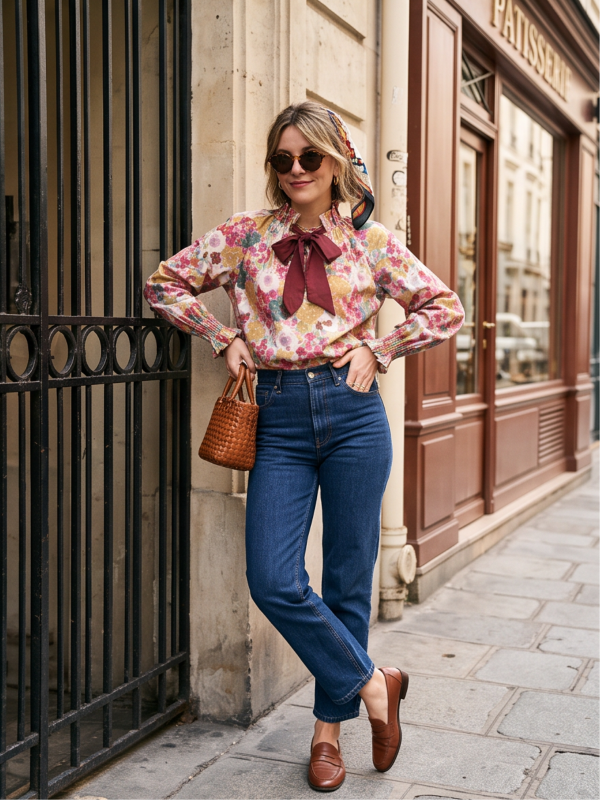 Blouse Pervenche - Fleurie Bordeaux