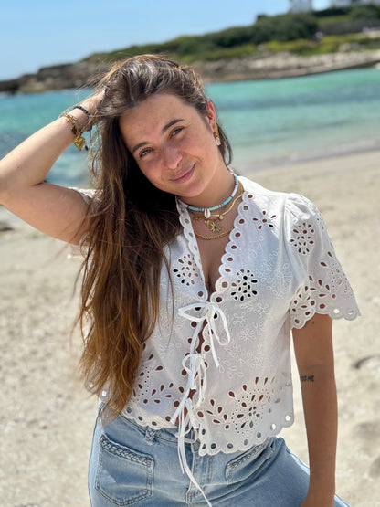 Blouse Romance Brodée