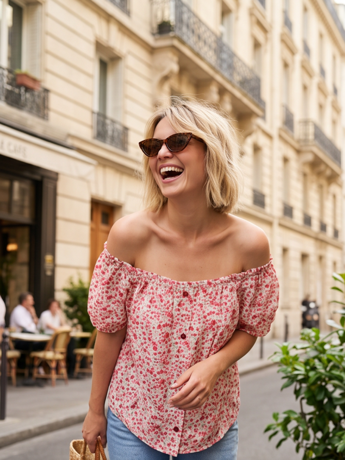 Blouse Rosalie - Fleurs champêtres