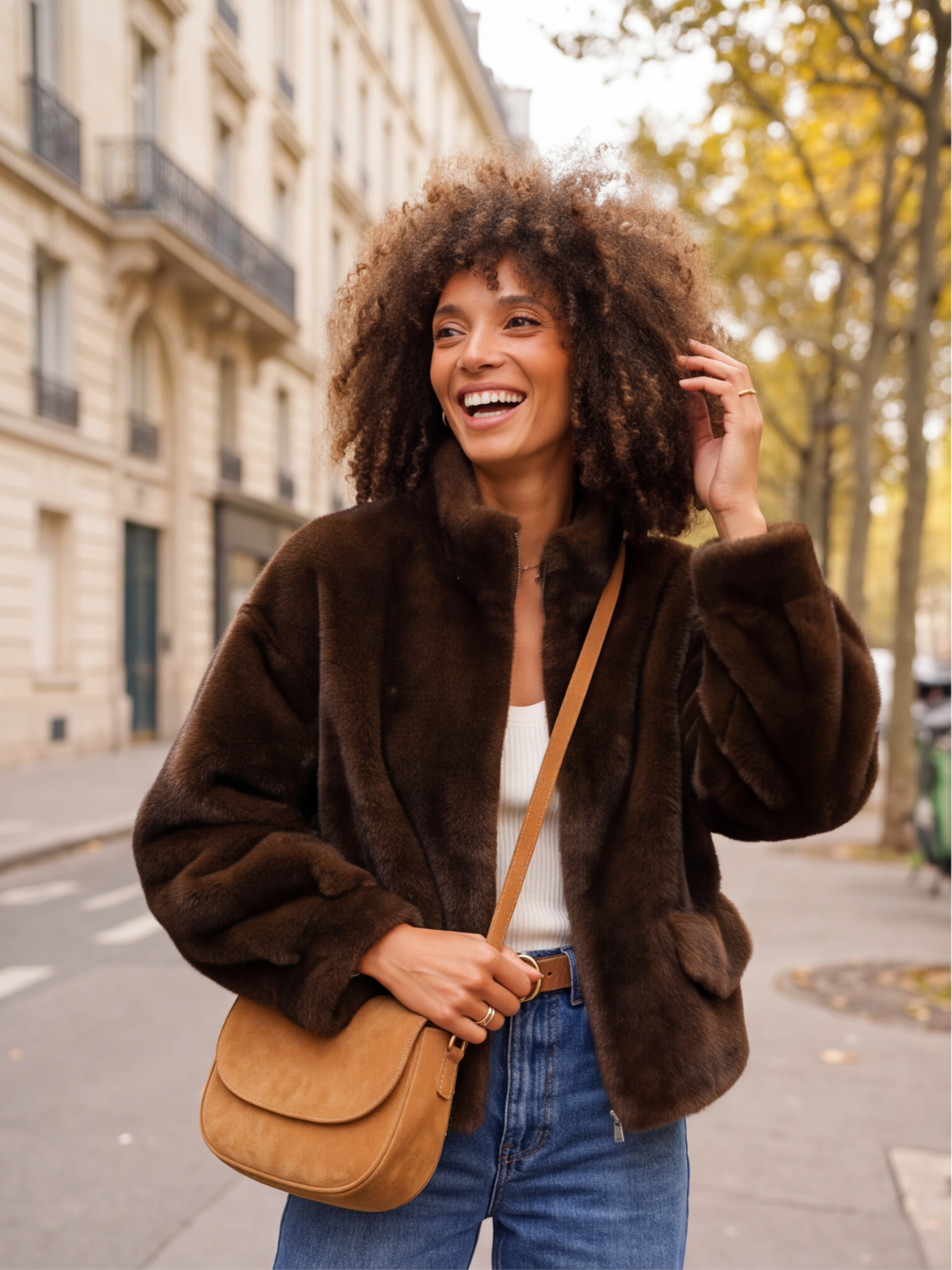 Veste Victorine - Fausse Fourrure