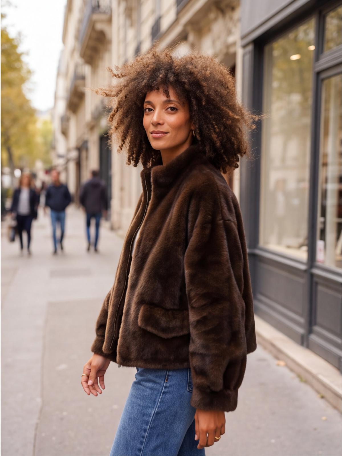Veste Victorine - Fausse Fourrure