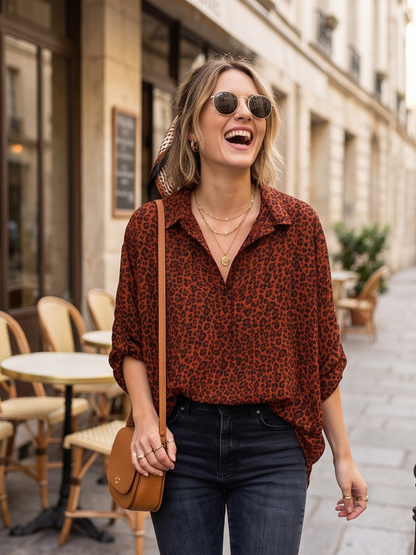 Blouse Thaïs - Léopard