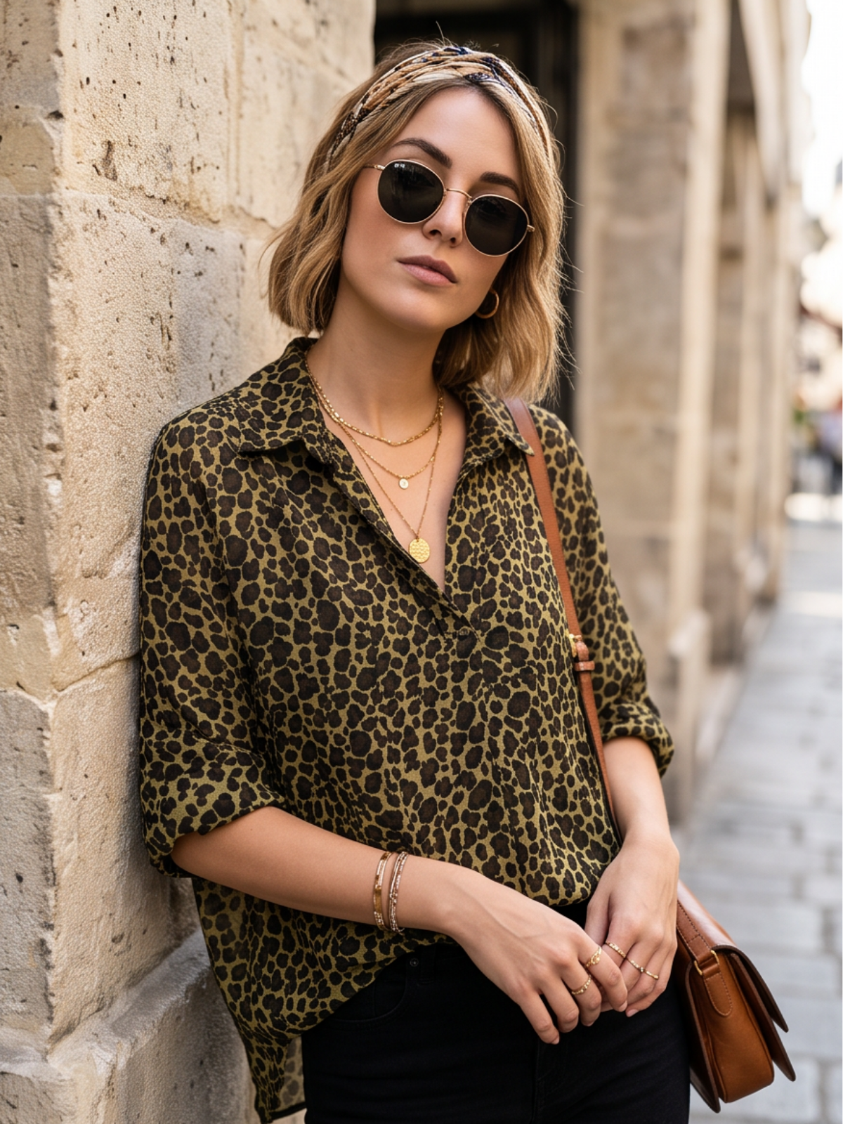 Blouse Thaïs - Léopard
