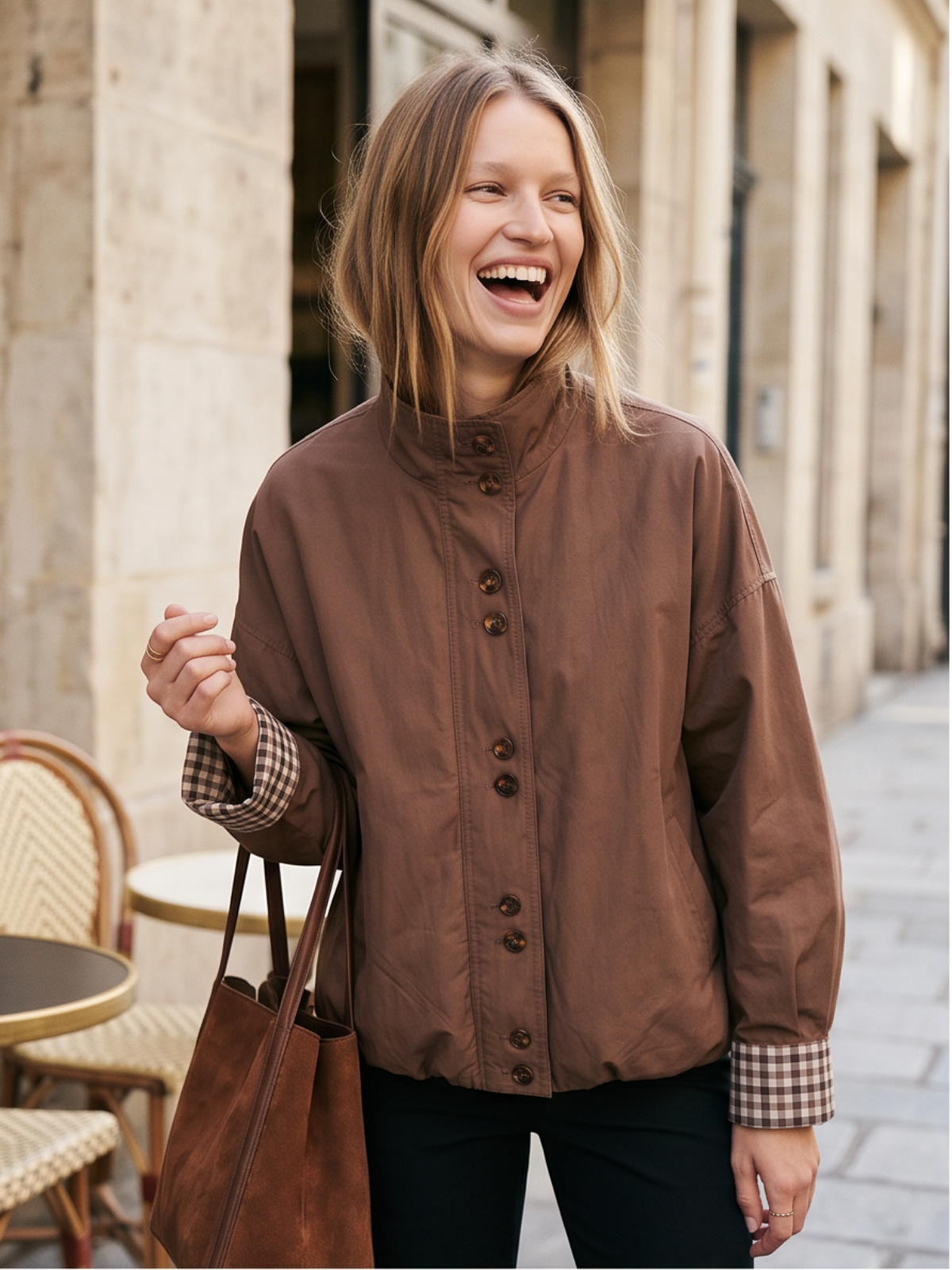 Blouson Bérengère - Coton Marron