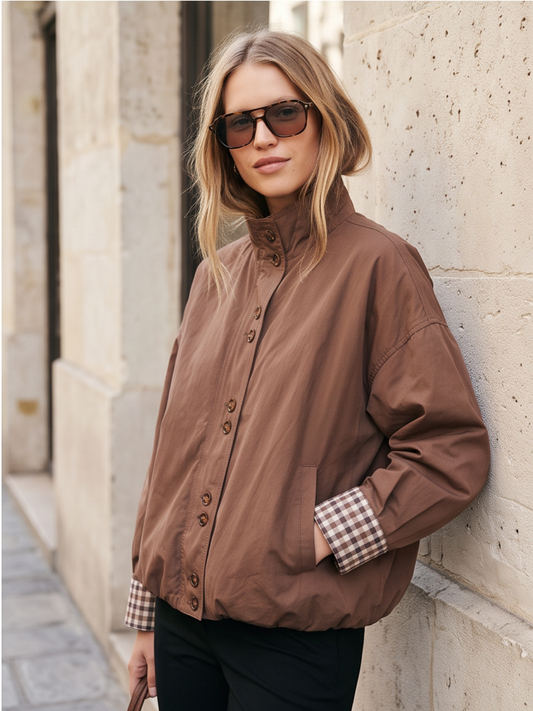 Blouson Bérengère - Coton Marron