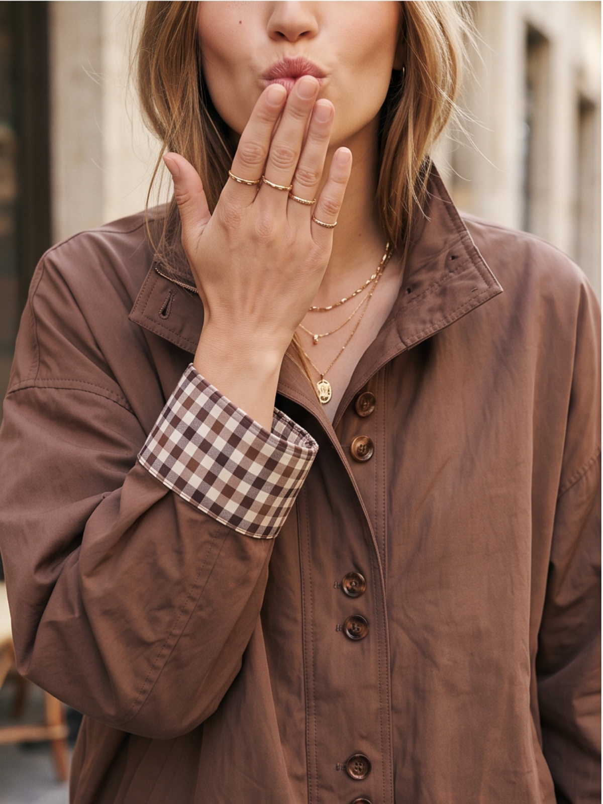 Blouson Bérengère - Coton Marron