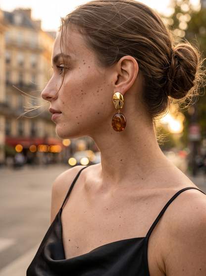Boucles Galets Ambrés