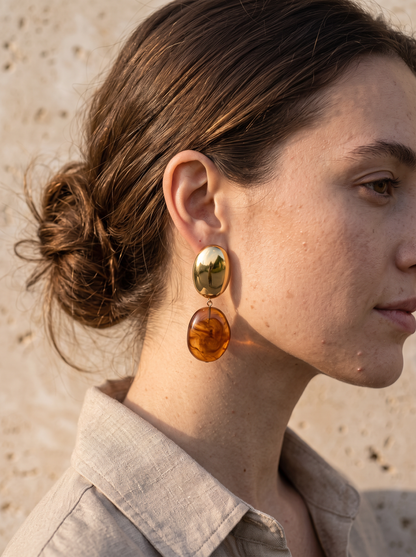 Boucles Galets Ambrés