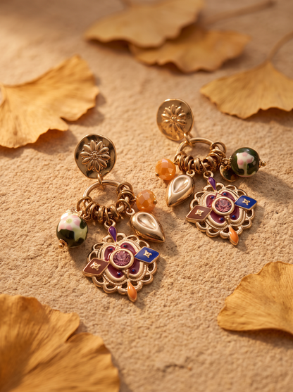 Boucles d'Oreilles Bohèmes - Doré