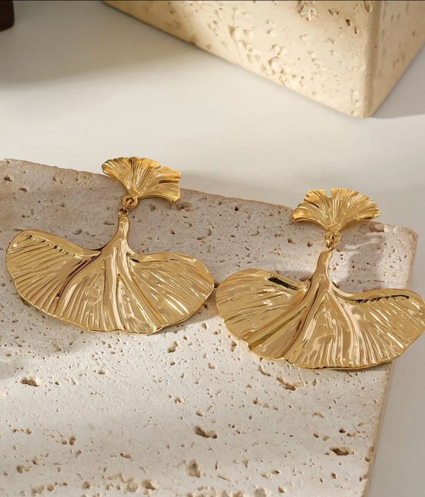 Boucles Ginkgo Dorées
