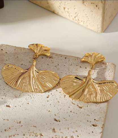 Boucles Ginkgo Dorées