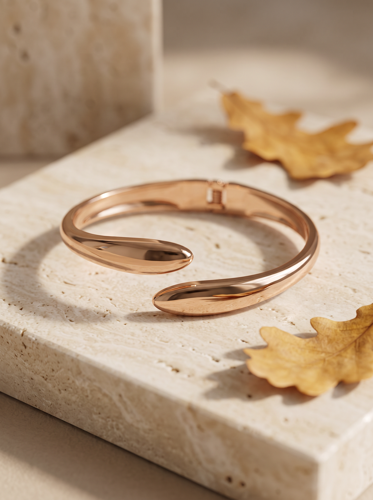 Bracelet Jonc Fin - Doré