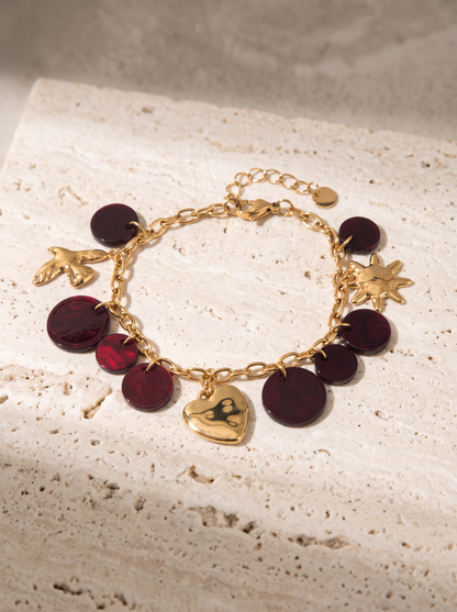 Bracelet Pampilles Nacrées Breloques