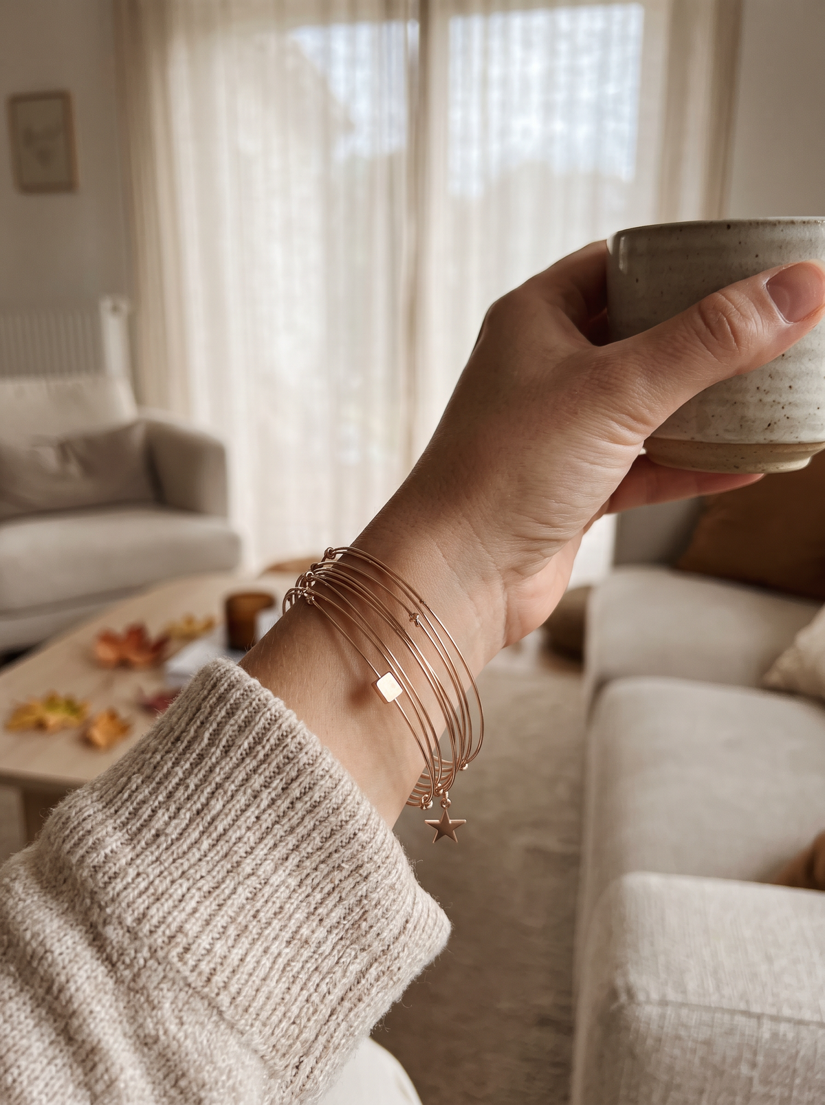 Bracelet Semainier Étoile - Doré