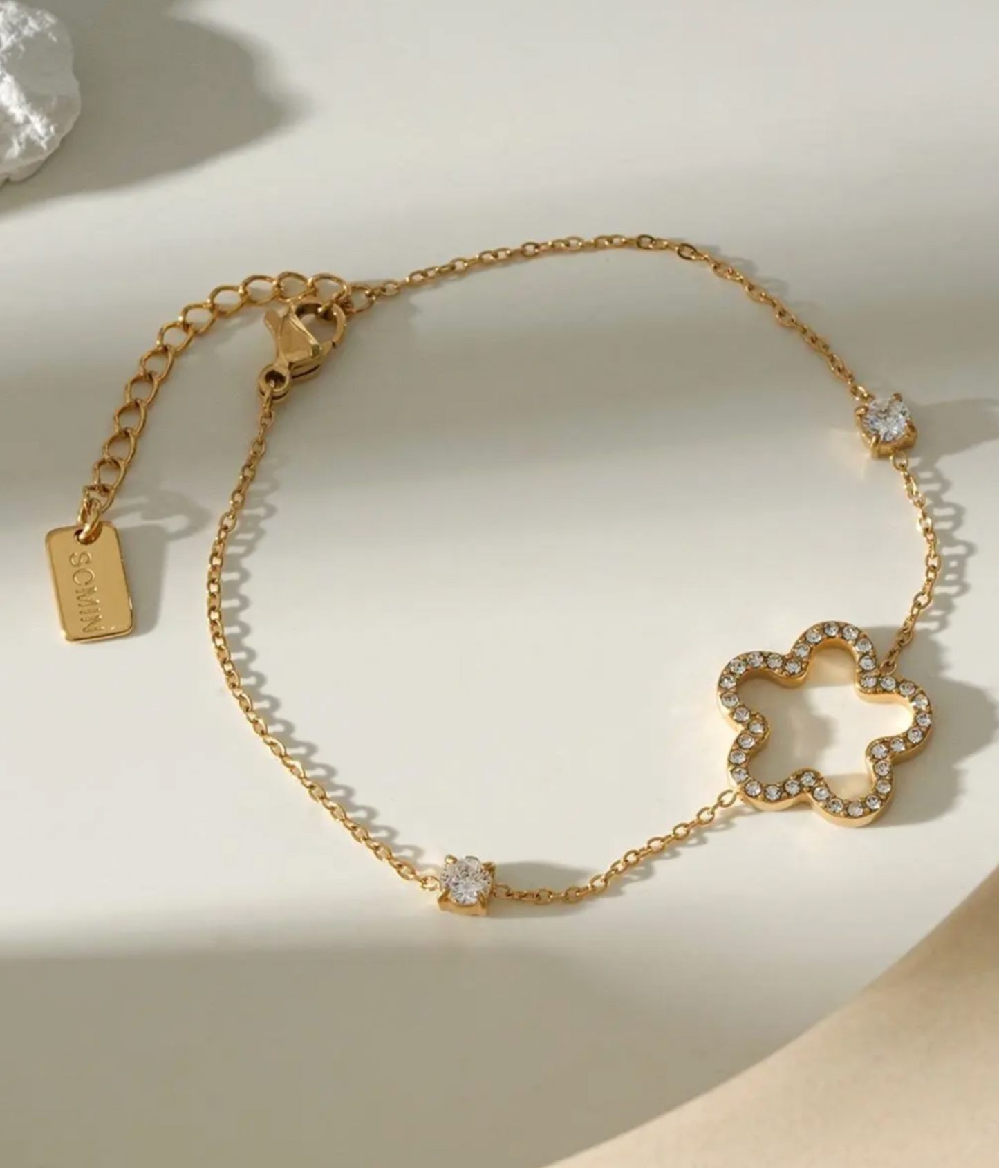 Bracelet Fleur Brillante