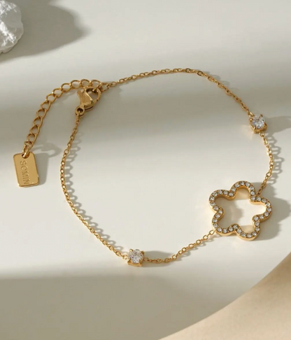 Bracelet Fleur Brillante