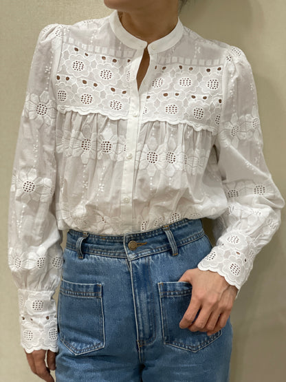 Chemise Broderie Anglaise en Coton