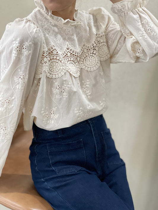 Blouse Romantique Écru