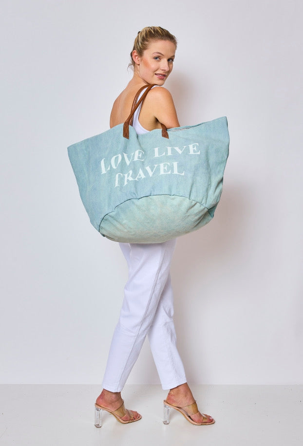 Sac de Voyage "Love Live Travel"