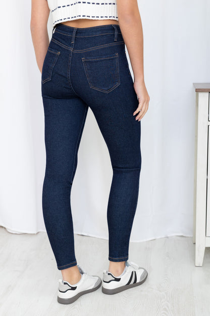 Jean Skinny à Boutons Dorés