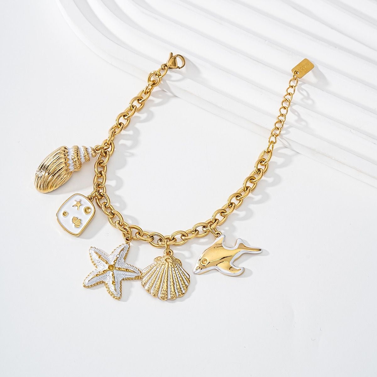 Bracelet Coquillage Doré