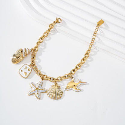 Bracelet Coquillage Doré