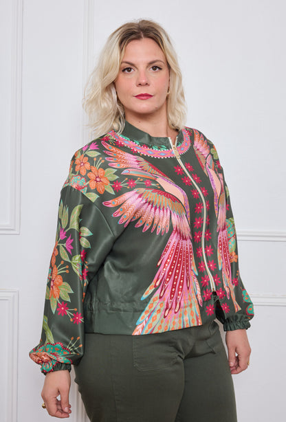 Veste Imprimé Exotique - TU du 44 au 50
